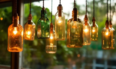 Recycled Bottle Lamps